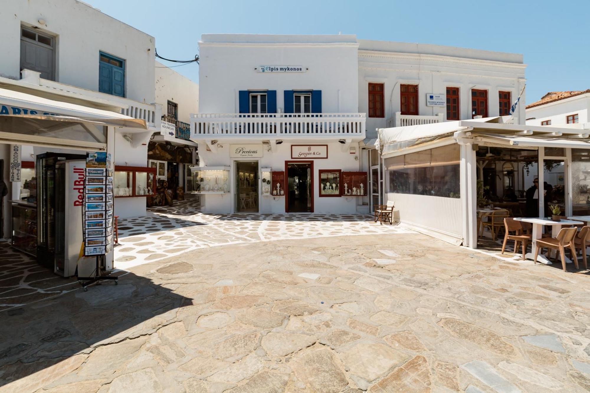 Elpis Mykonos Apartments - Mykonos Town Delos Port ภายนอก รูปภาพ