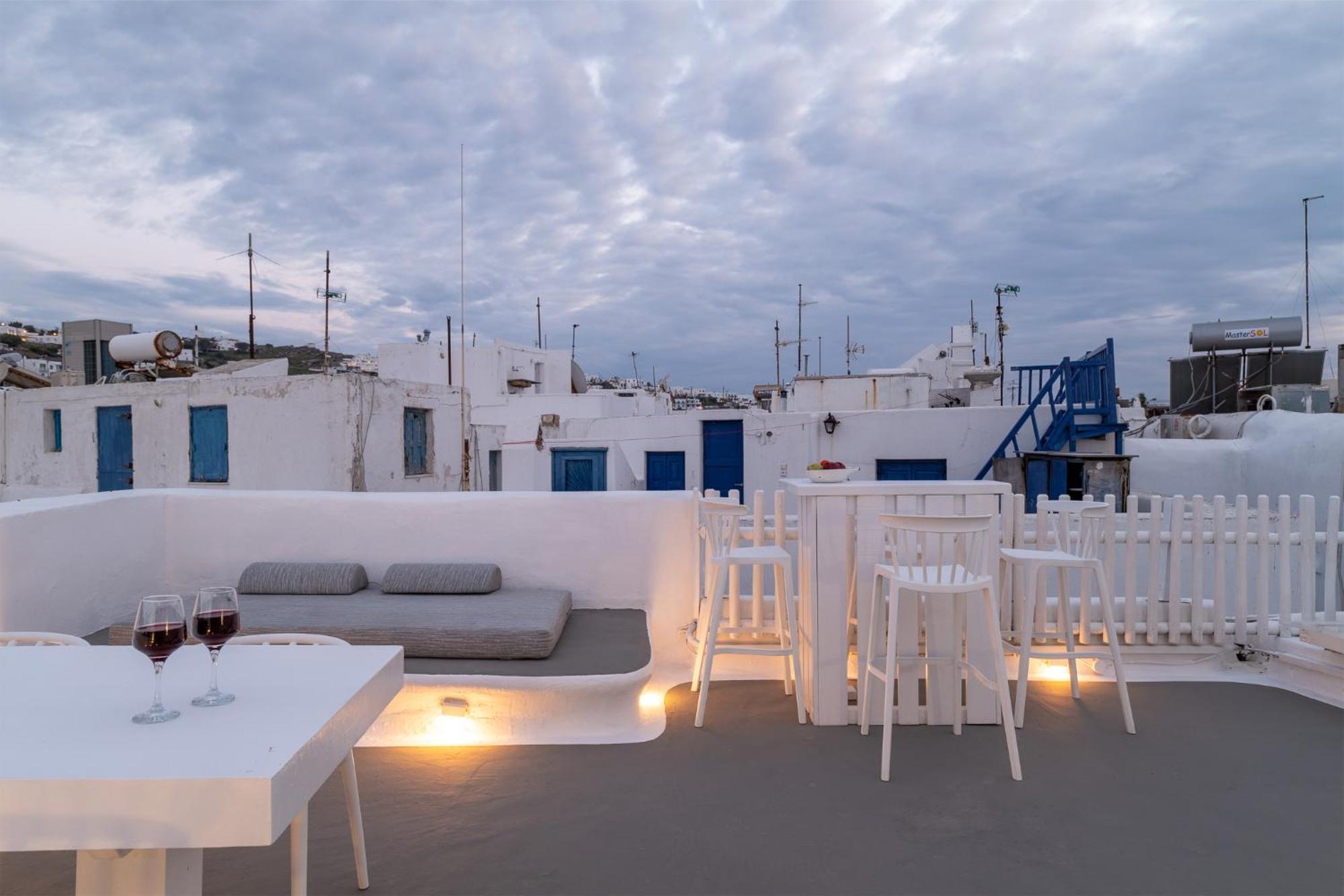 Elpis Mykonos Apartments - Mykonos Town Delos Port ภายนอก รูปภาพ