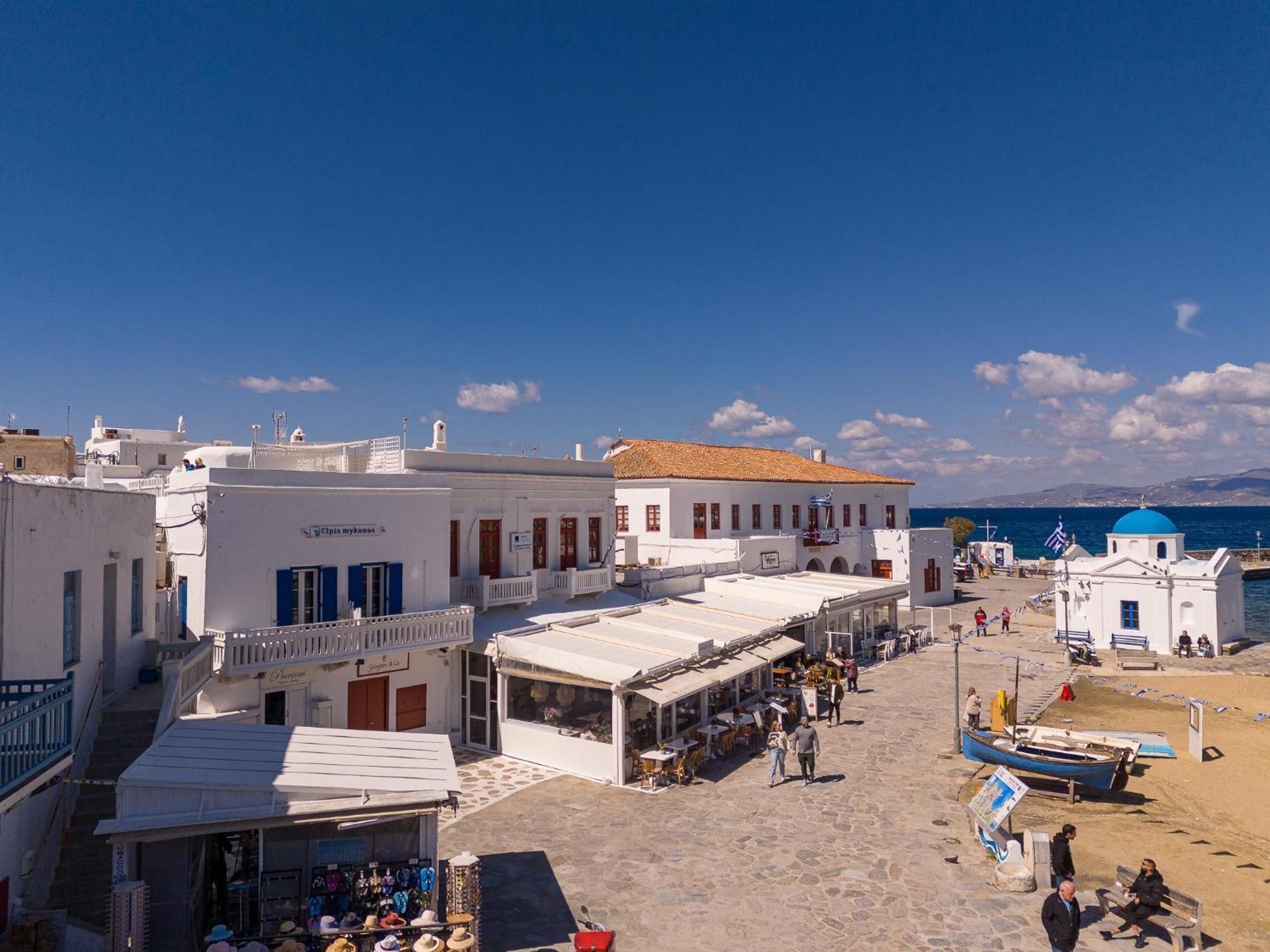 Elpis Mykonos Apartments - Mykonos Town Delos Port ภายนอก รูปภาพ