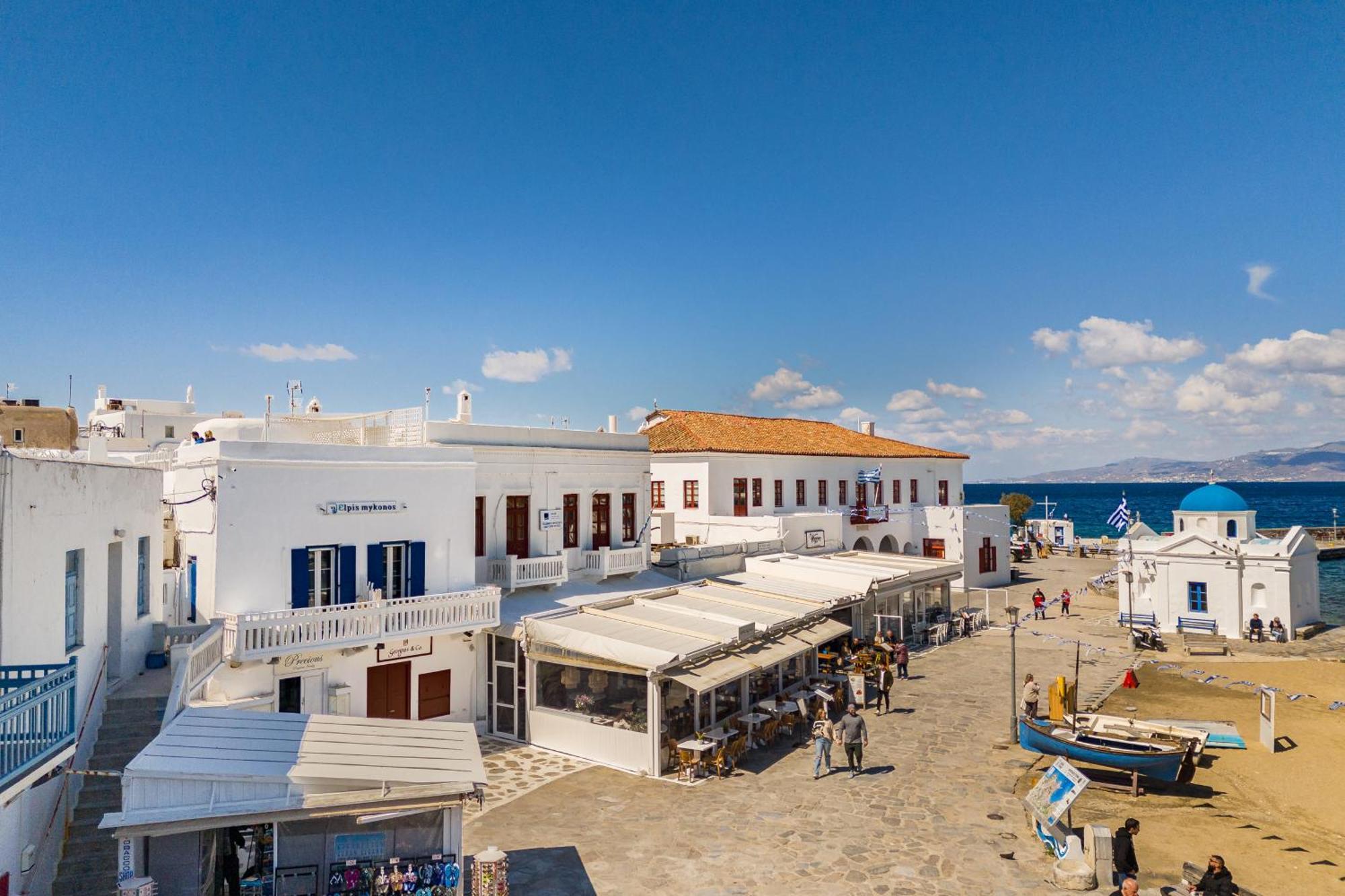 Elpis Mykonos Apartments - Mykonos Town Delos Port ภายนอก รูปภาพ