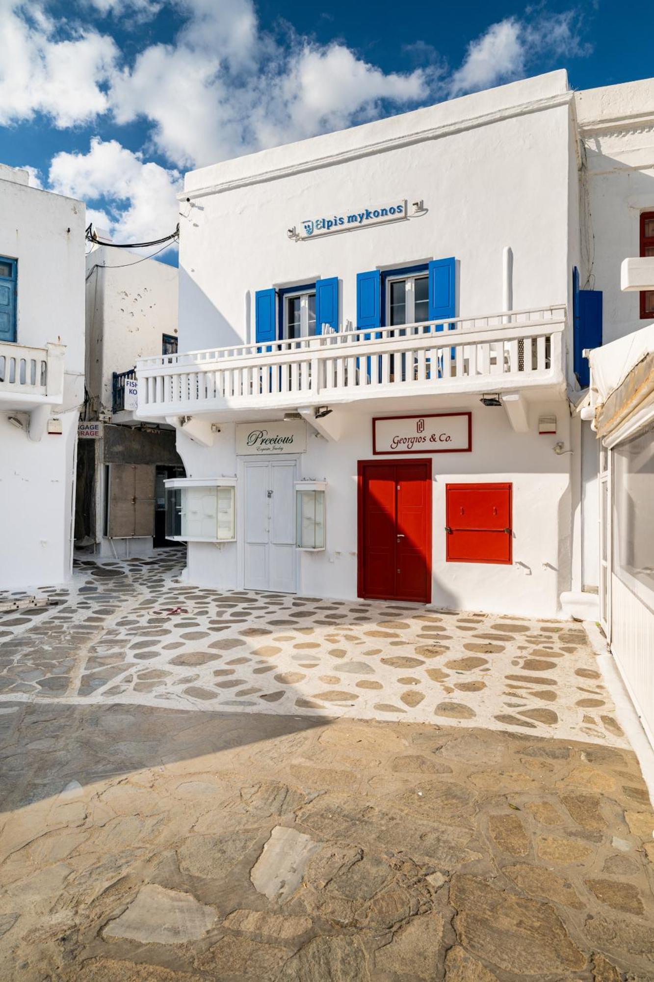 Elpis Mykonos Apartments - Mykonos Town Delos Port ภายนอก รูปภาพ